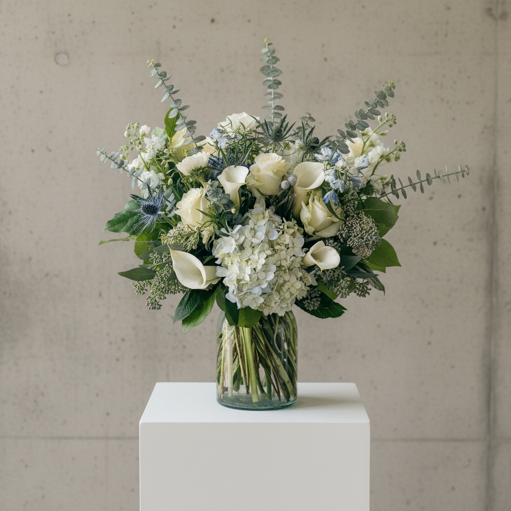 WHITE + BLUE