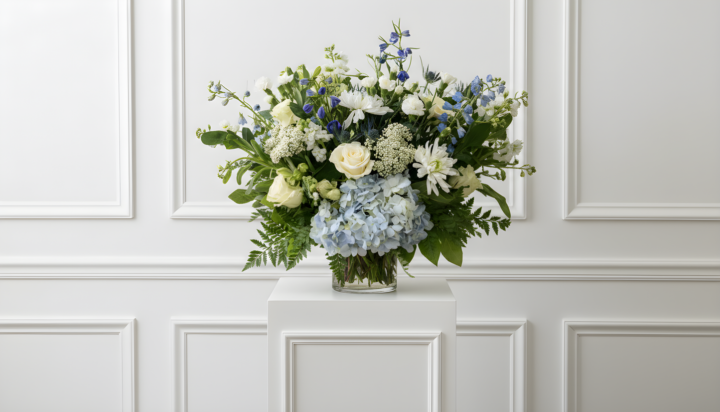 WHITE + BLUE