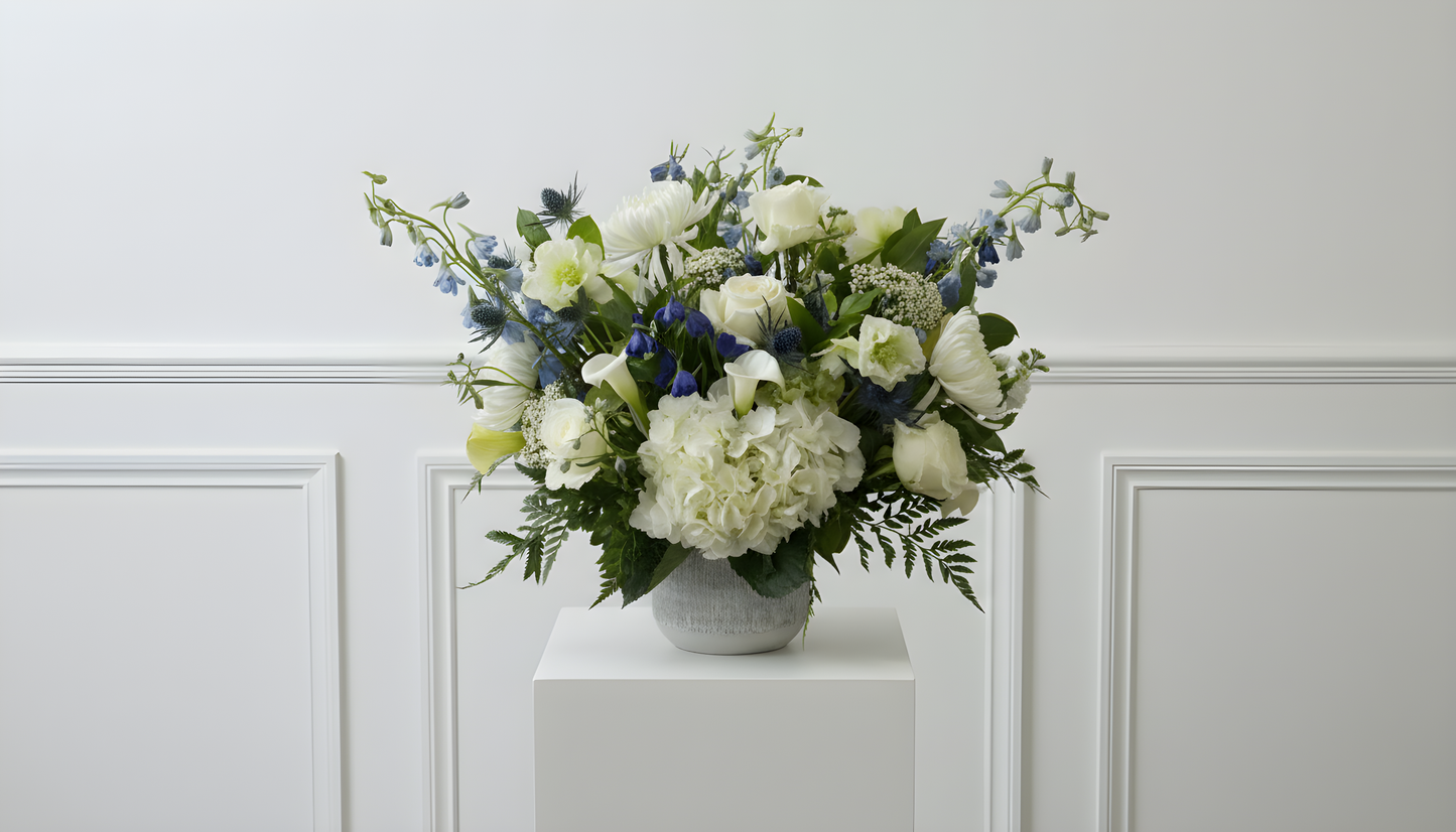WHITE + BLUE
