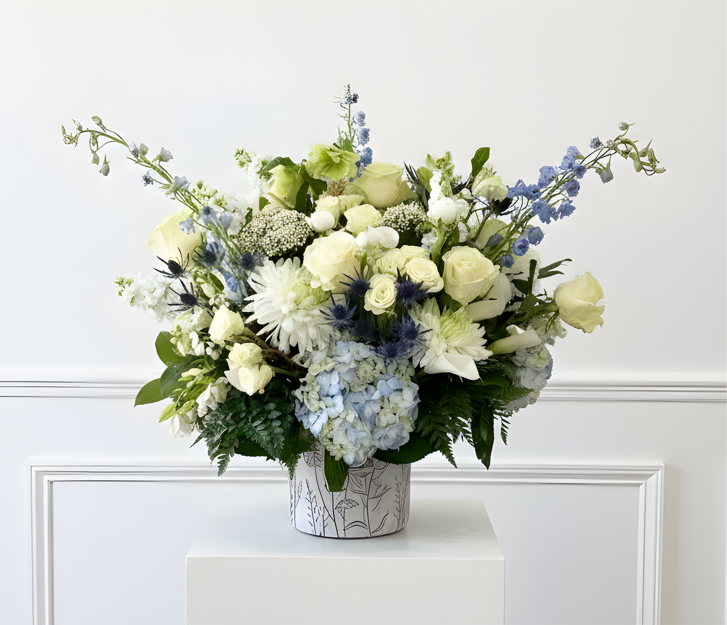 WHITE + BLUE