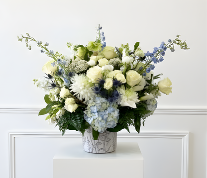 WHITE + BLUE