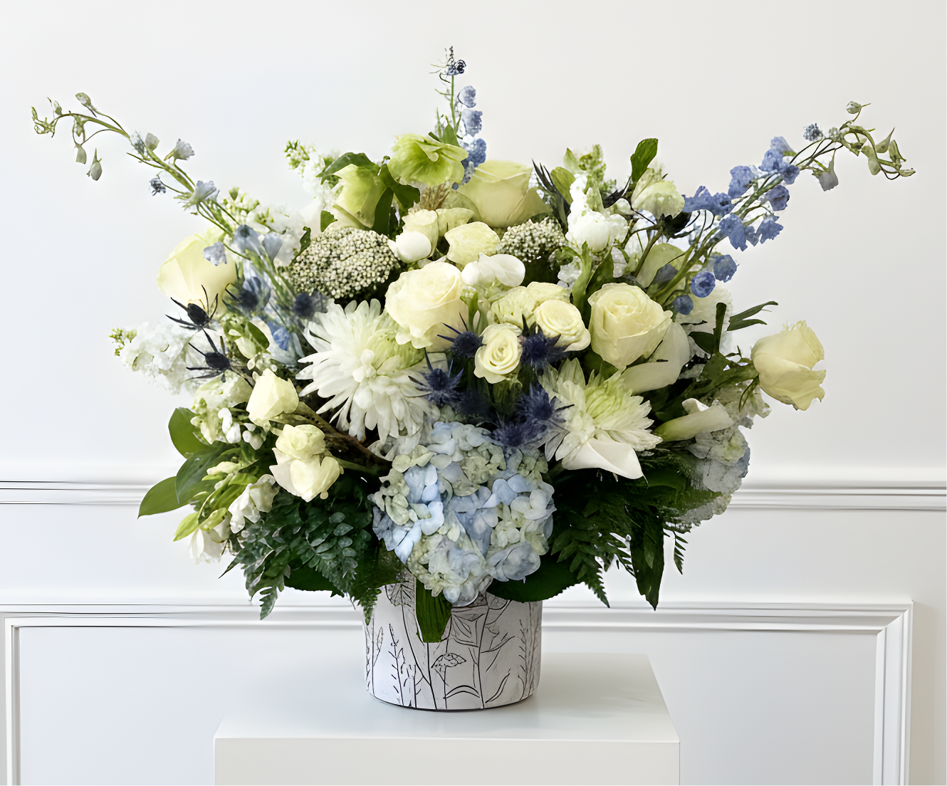 WHITE + BLUE