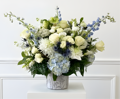 WHITE + BLUE