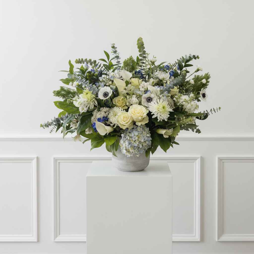 WHITE + BLUE