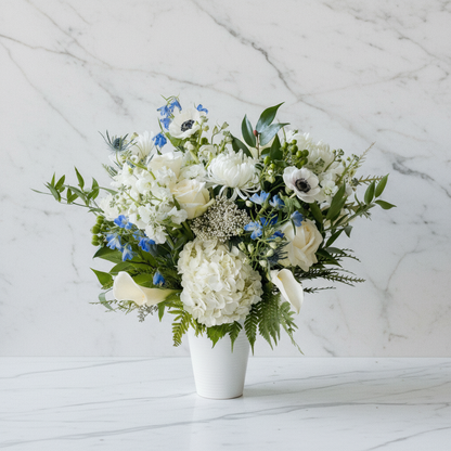WHITE + BLUE
